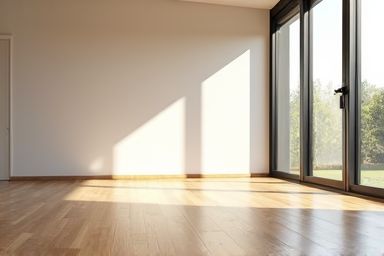 Clean interior ready for a property handover
